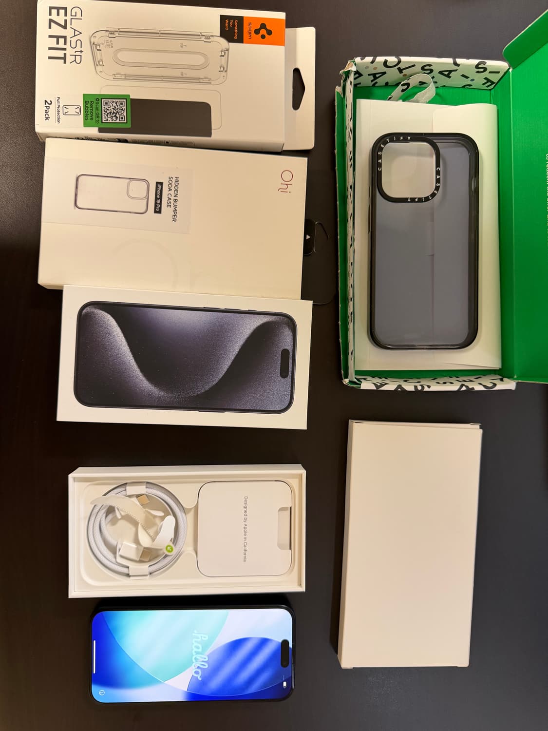 애플 아이폰15프로 15pro 256GB 블루 티타늄 풀박스 상품이미지1