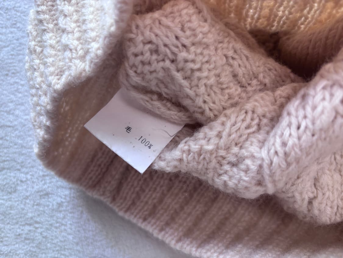 빈티지니트_흰순이 아란니트,폼폼이 울100 상품이미지4