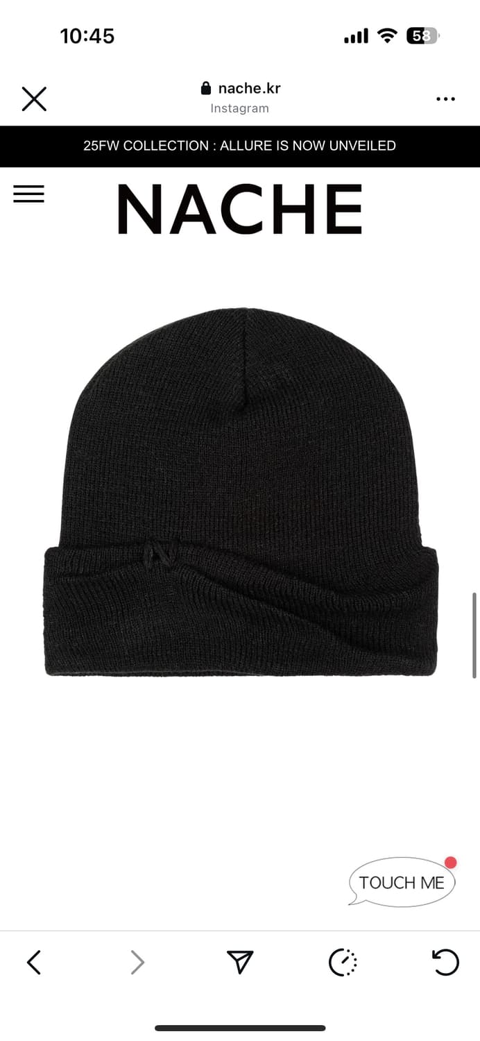 새상품/Nache beanie black 나체 비니 상품이미지4