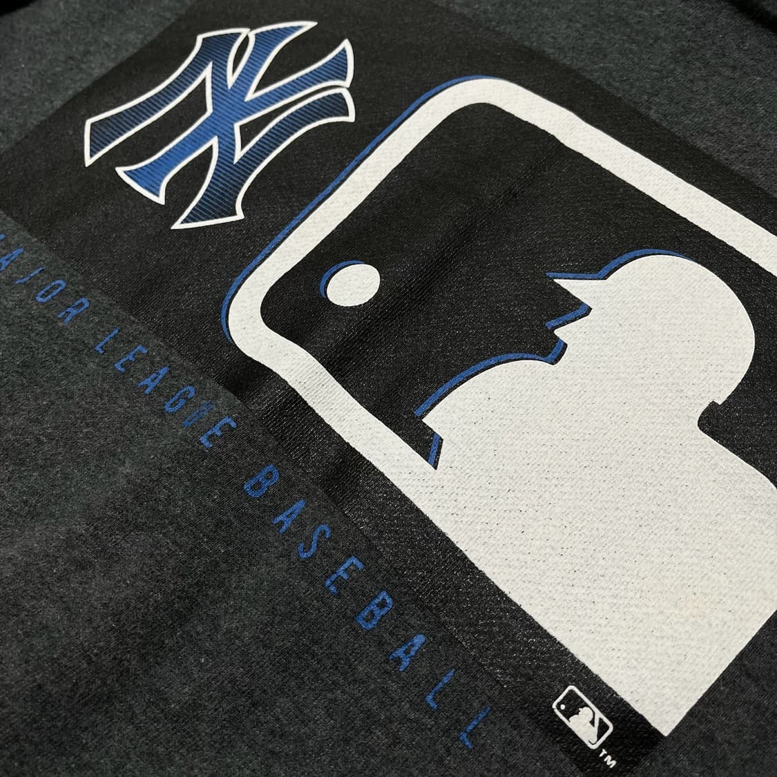 엠엘비 뉴욕양키스 빅로고 약기모 후드티 [차콜] L/100 상품이미지5