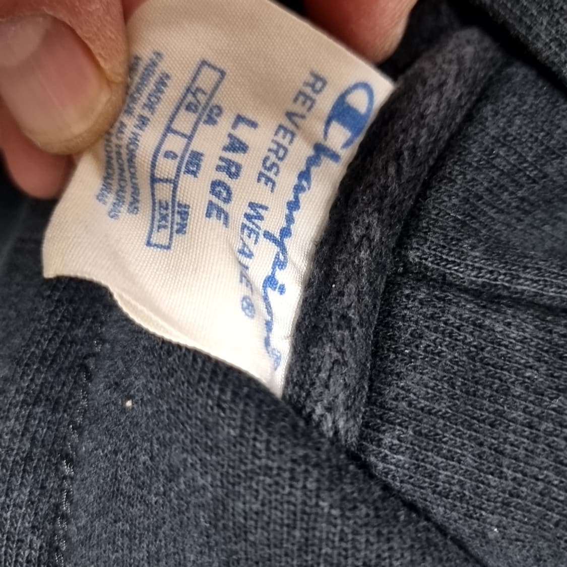 챔피온 빈티지 후드티 블랙(라지) 상품이미지4