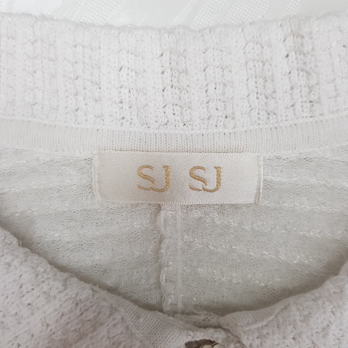 한섬 SJSJ 2021 글리터 니트 탑 90F사이즈 상품이미지6