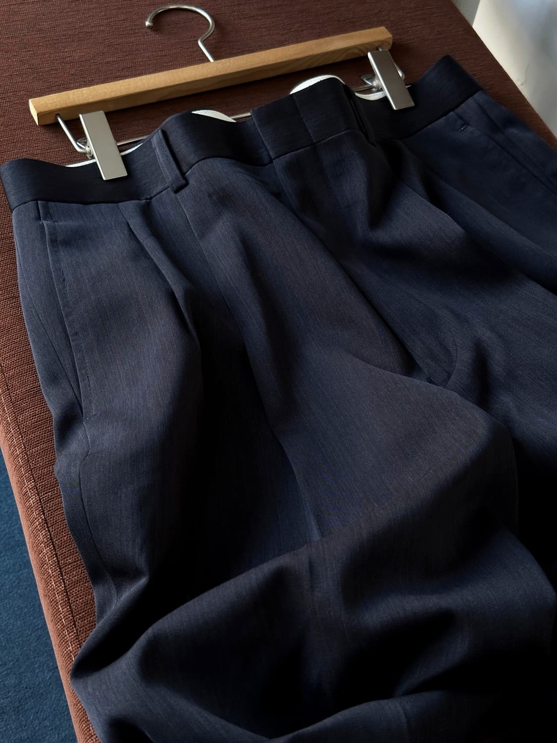  2 pleats multi stripe patterned trouser 상품이미지1