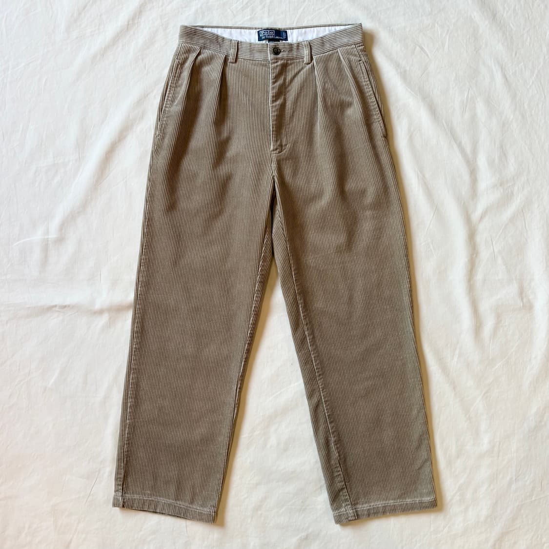 (30.5) 90s 폴로 랄프로렌 베이지 코듀로이 앤드류 팬츠 상품이미지1