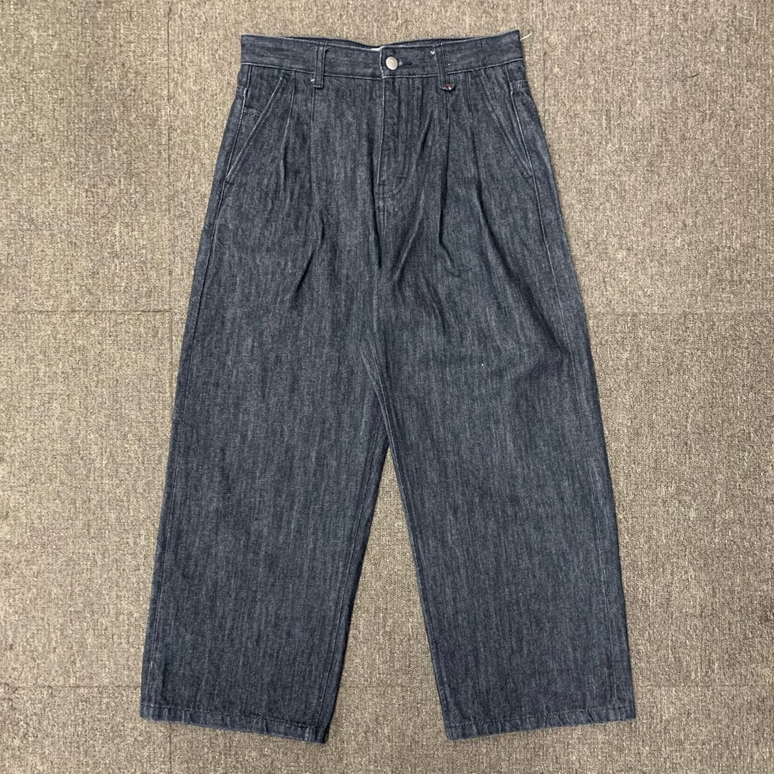 [30] 포트너스 투턱 와이드핏 데님팬츠 상품이미지3