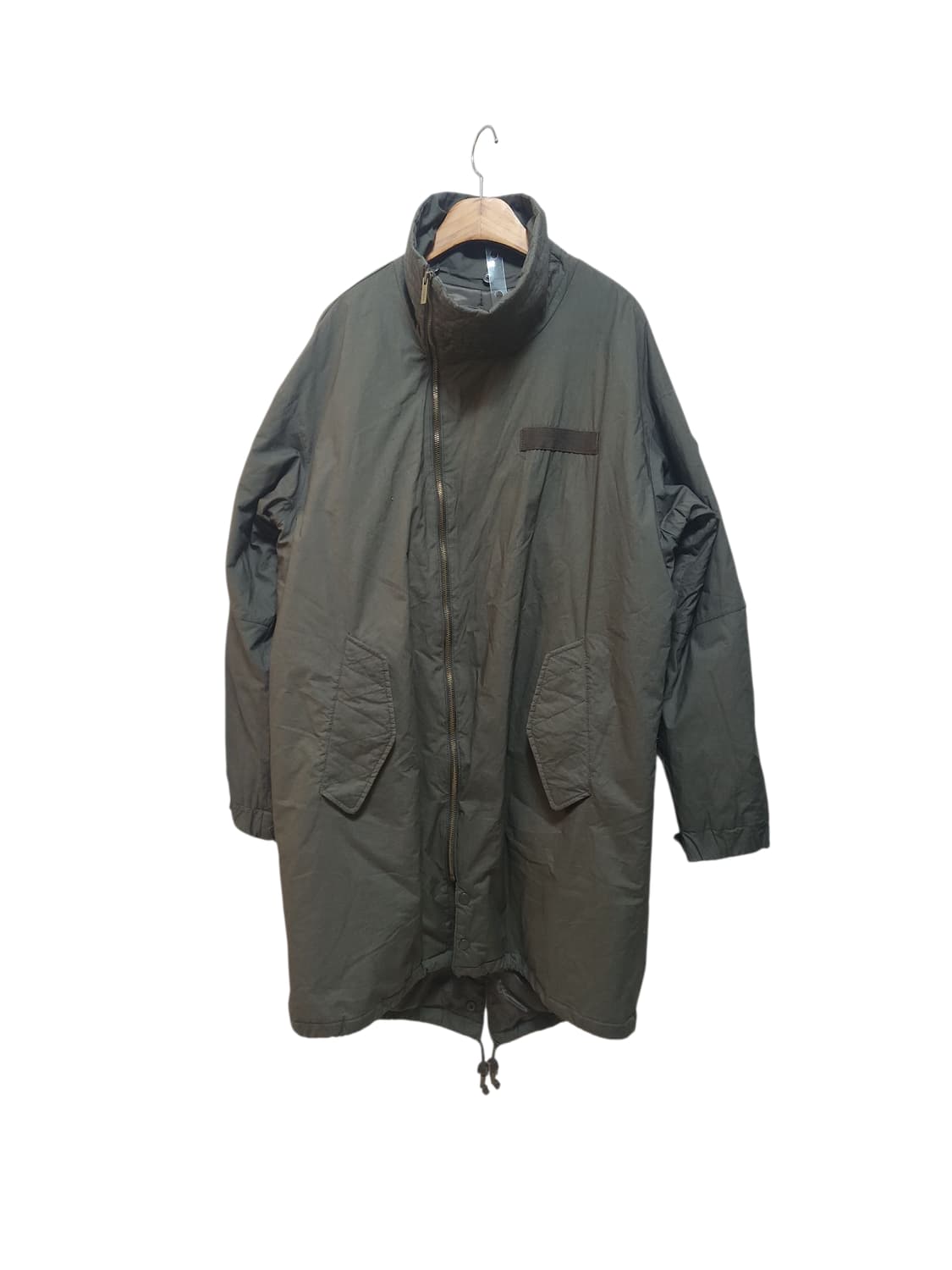 코데스 컴바인 카키색 야상 점퍼 스타일  롱 코트 상품이미지1