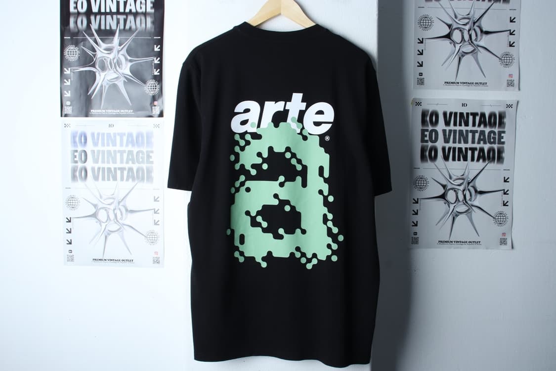 (XL-2XL) 아르떼 앤드워프 반팔 티셔츠 백프린팅 블랙-H31269 상품이미지6