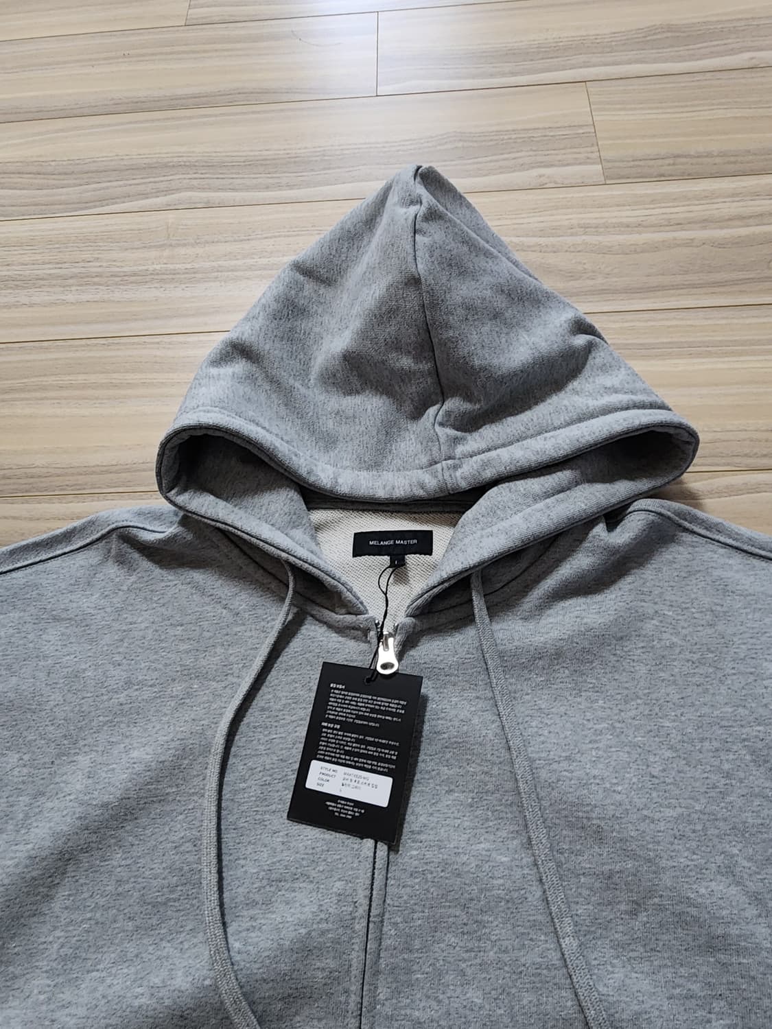 멜란지마스터후드집업자켓L사이즈 상품이미지3