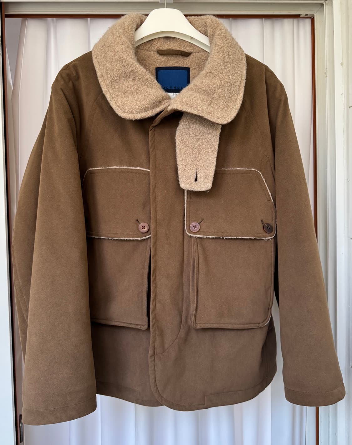 도큐먼트 /비건스웨이드 빅포켓 자켓 올리브 / M 상품이미지2