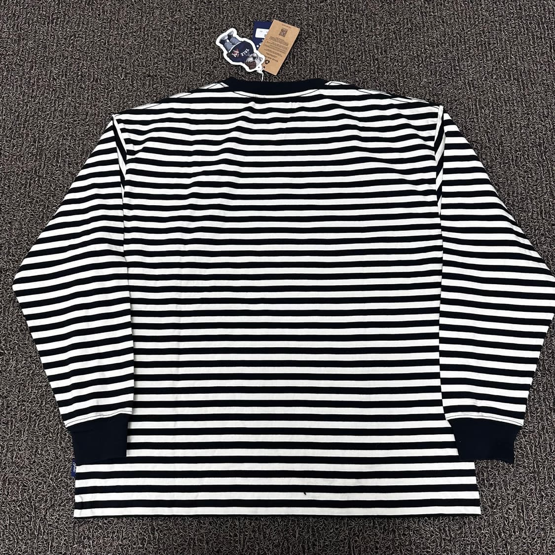 [새상품] YALE 예일 스트라이프 긴팔티셔츠 L 상품이미지5