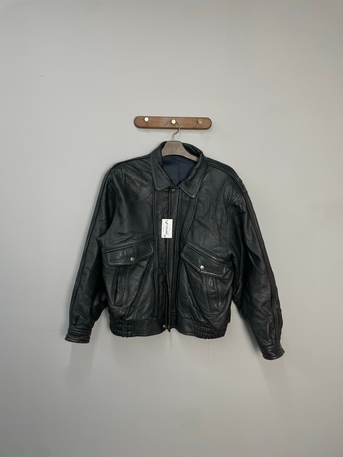 빈티지 블랙 가죽 자켓 H2051 상품이미지2