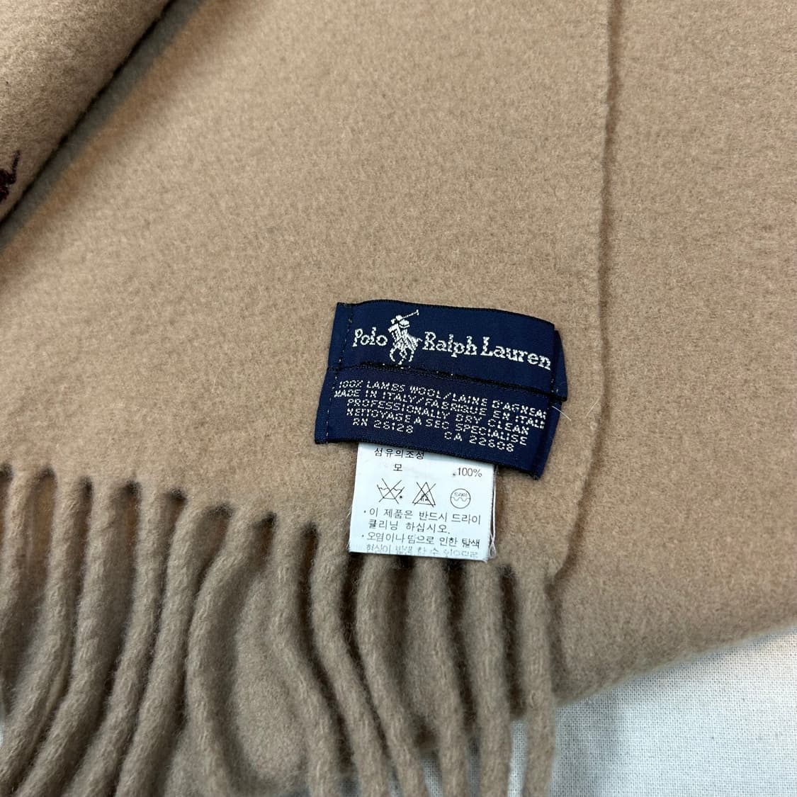 폴로 랄프로렌 울 머플러 목도리 Made in italy 상품이미지4