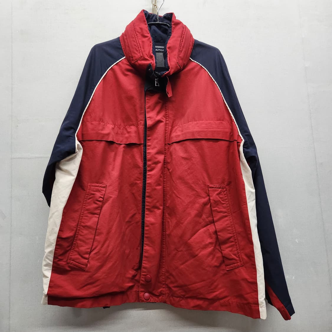 올드스쿨 노티카 배색 바람막이 자켓 XL(3XL) 상품이미지1