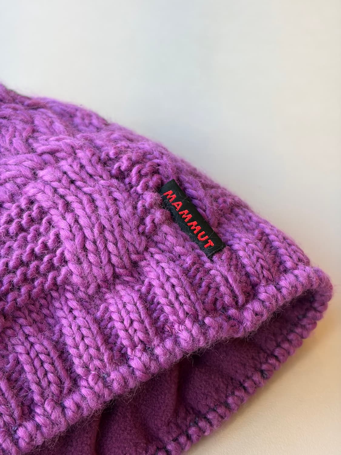 올드 마무트 mammut 퍼플 플리스 비니 (독일산) 상품이미지3