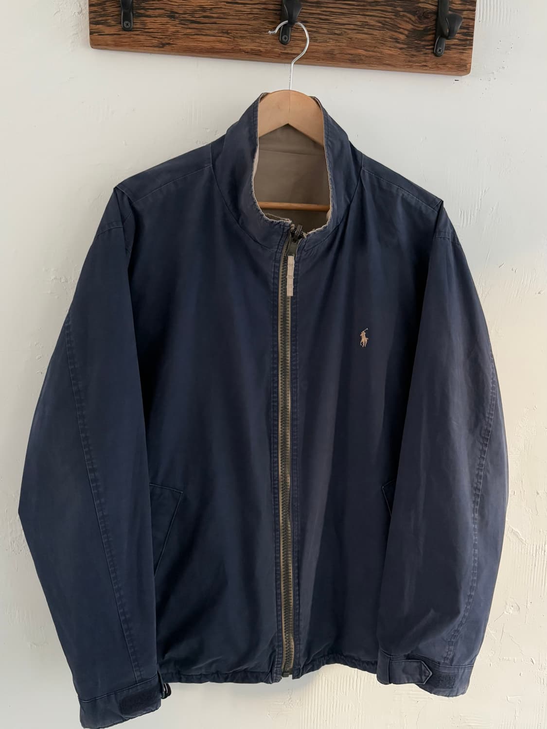 Polo 폴로 랄프로렌 리버시블 베이지/네이비 코튼 자켓  상품이미지5