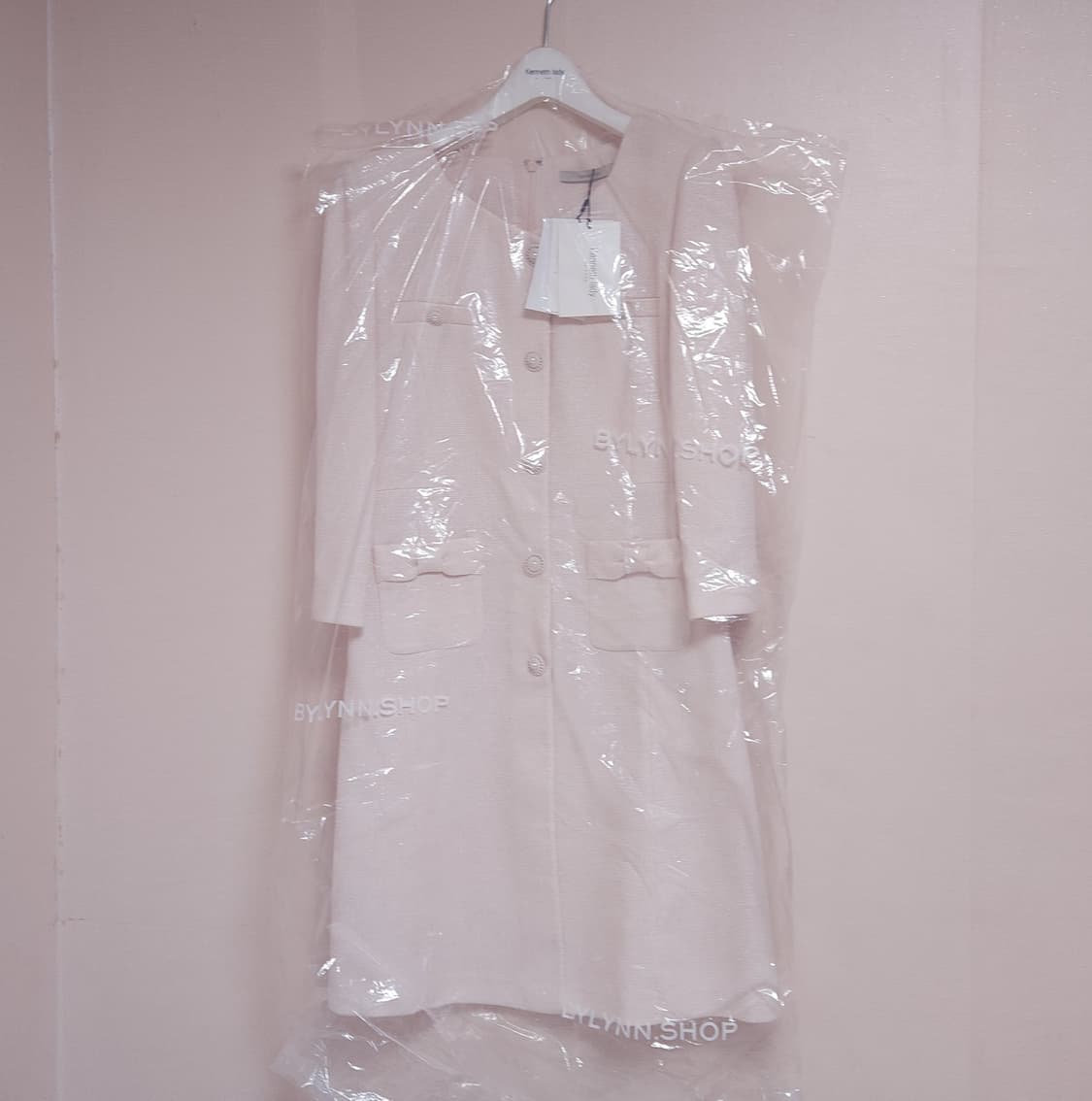 [새상품] 케네스레이디 핑크 트위드 리본 원피스 (55) 상품이미지5