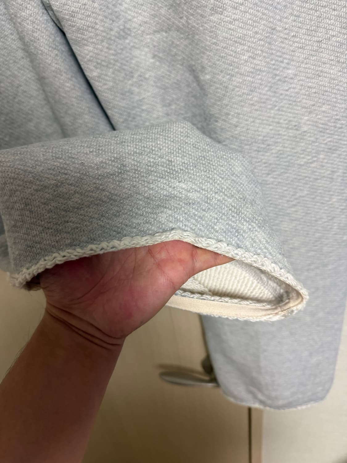 렉토 코튼 저지 와이드 스웻 팬츠 그레이 M 상품이미지6