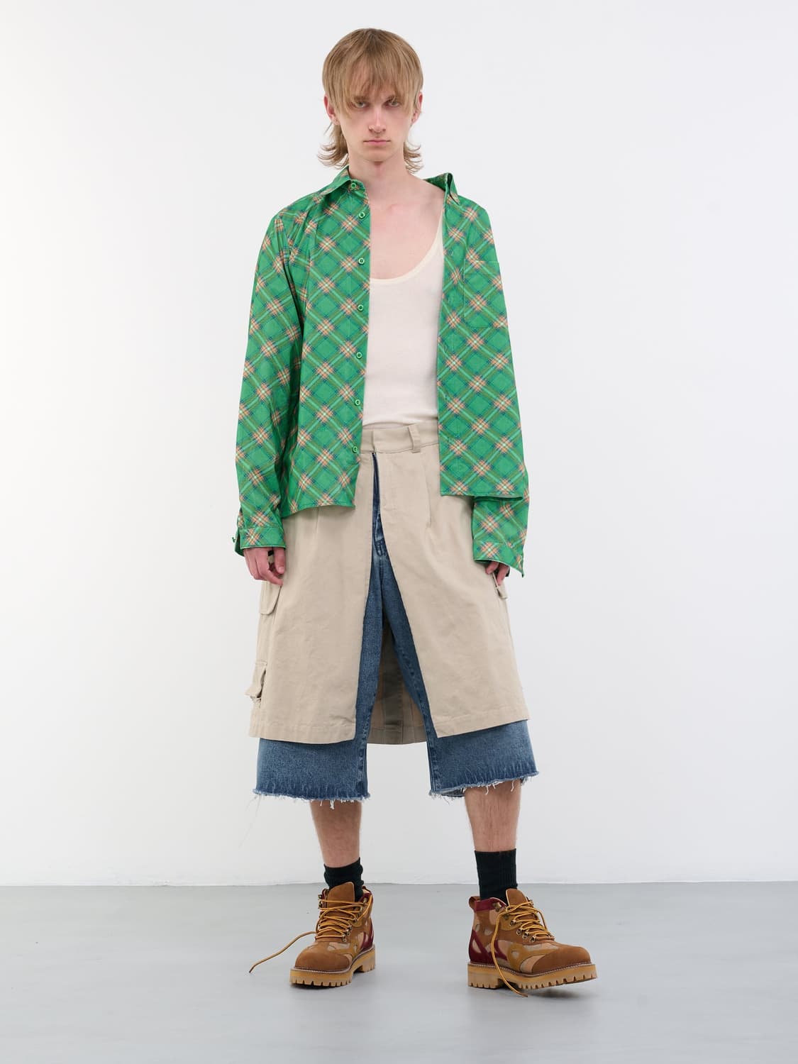 Erl 체크 플레이드 셔츠 상품이미지6