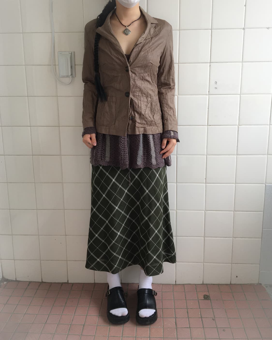 Pattern point glossy jacket 상품이미지1