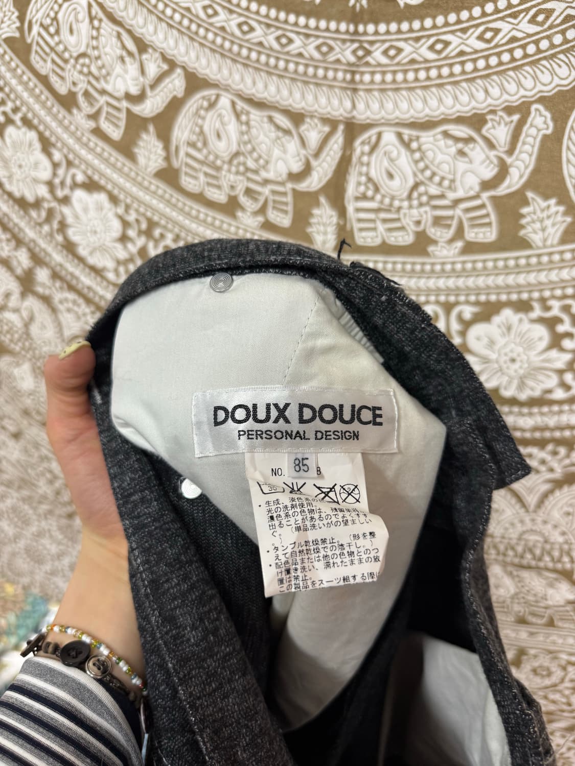 DOUX DOUCE 제페니즈 빈티지 패치 모직팬츠 상품이미지7