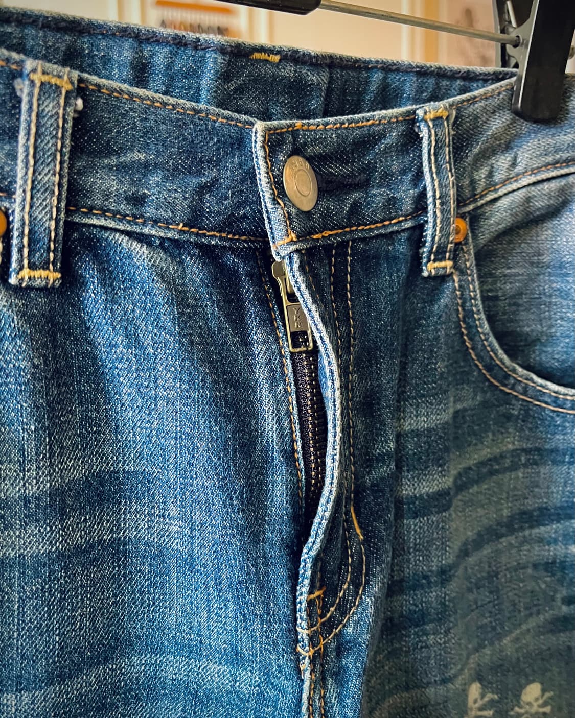 2000s GAP Skull Stemping Denim Shorts 상품이미지5