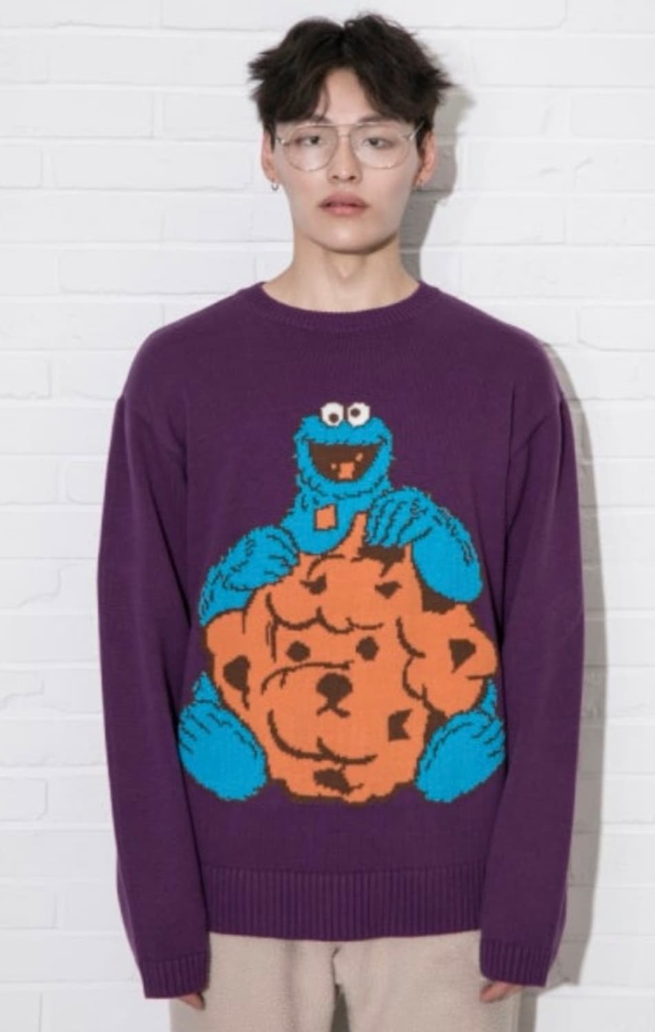 비욘드 클로젯 쿠키몬스터 니트 상품이미지2
