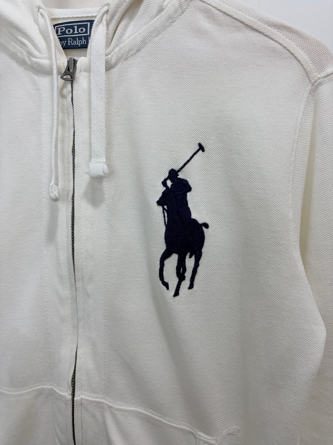 폴로 빅포니 화이트 흰색 후드집업 상품이미지6