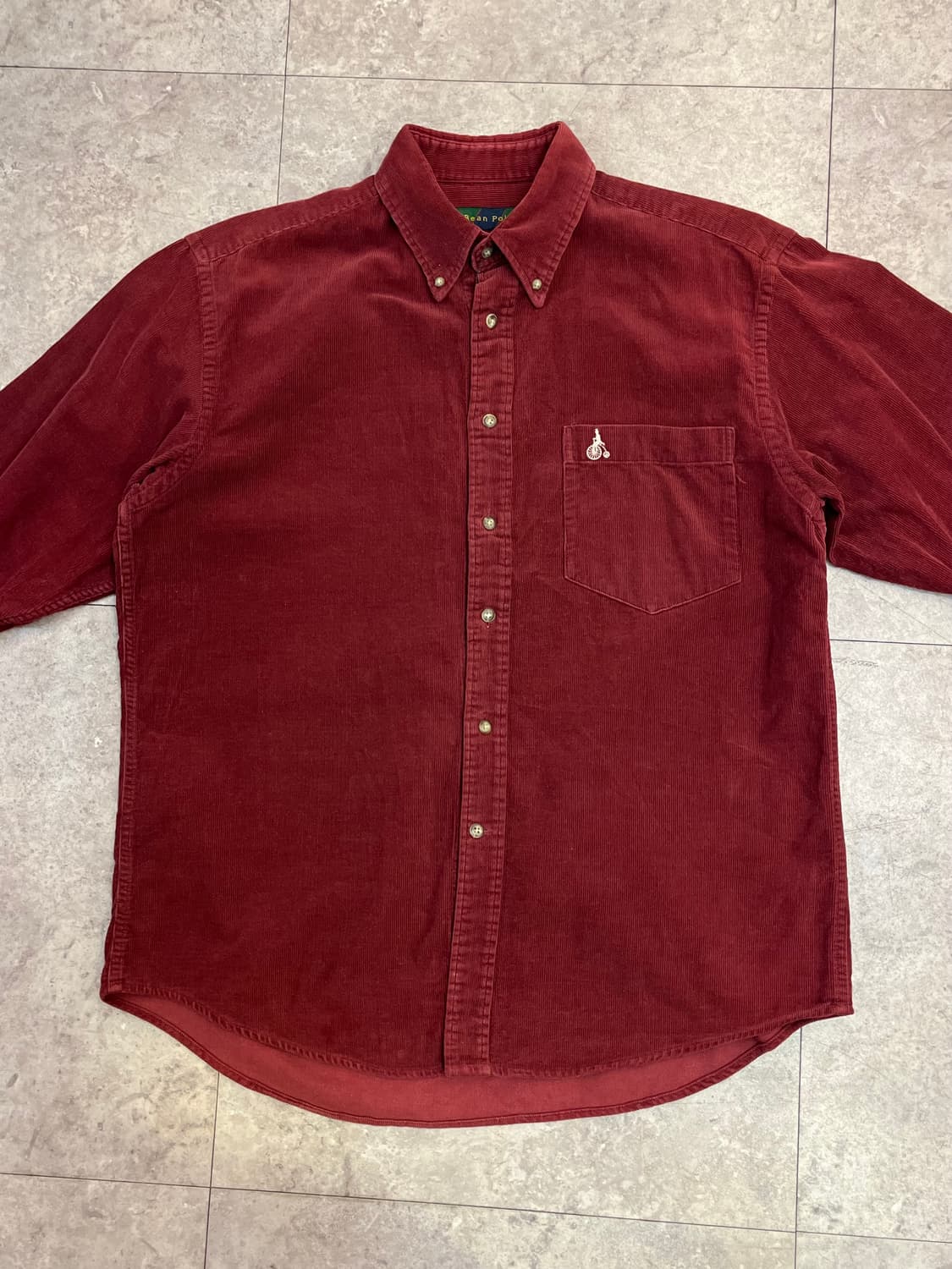 빈폴 코듀로이 셔츠 버건디 95 #csz2729  상품이미지4