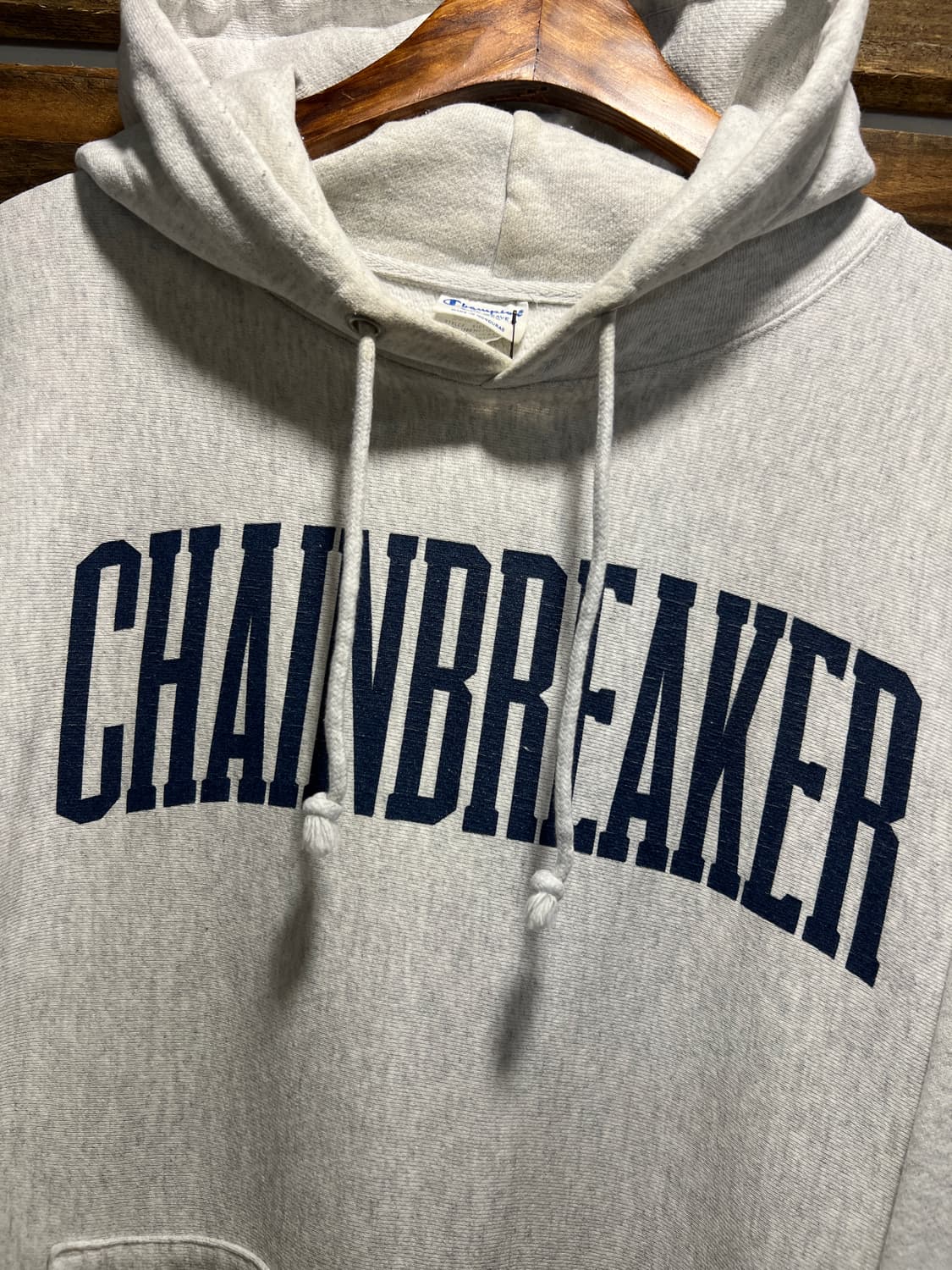 [XL]챔피온 리버스위브 CHAINBREAKER 멜란지 후드 티셔츠 상품이미지3