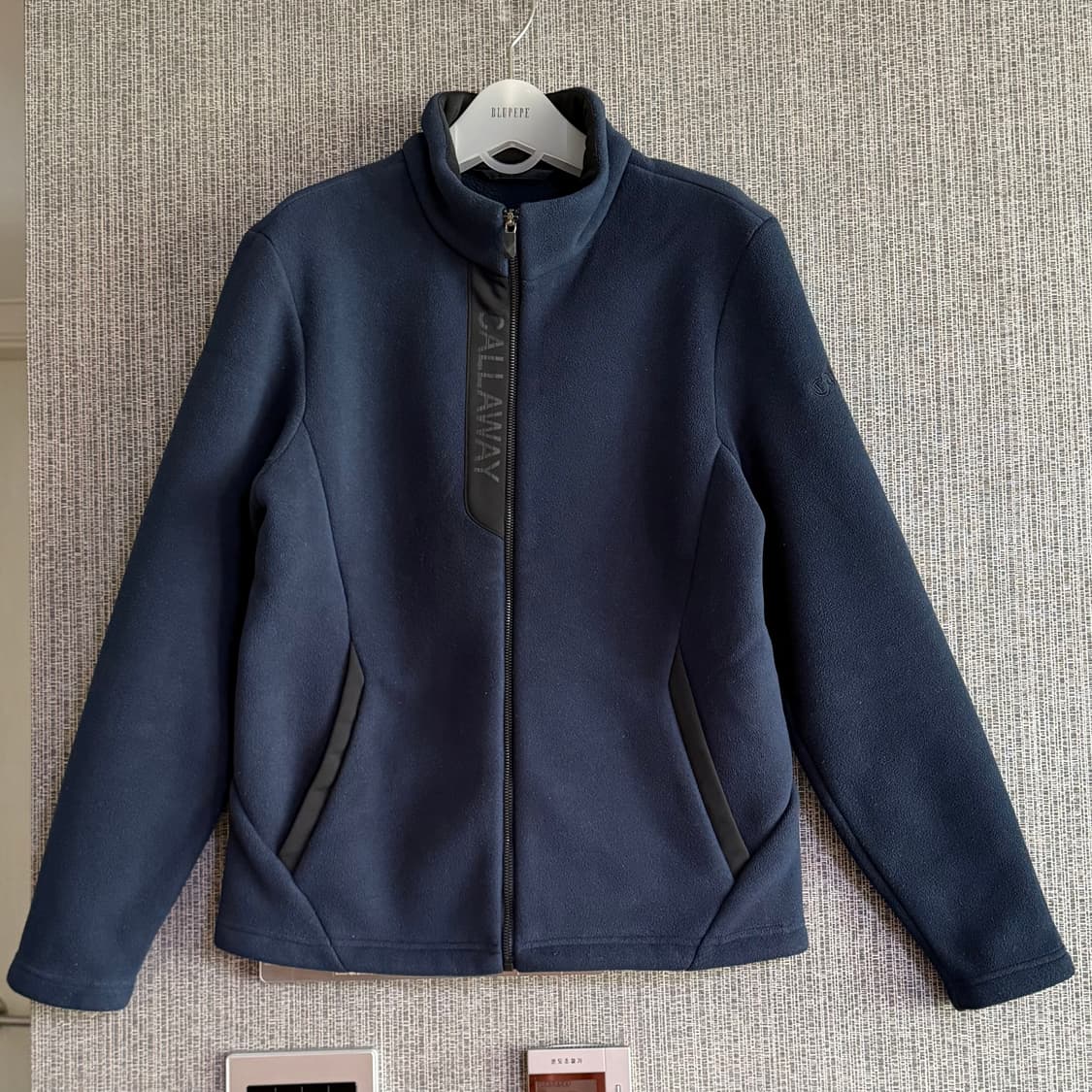캘러웨이 플리스 자켓 네이비 후리스 집업 점퍼 골프 일상복 남여공용 95 상품이미지1