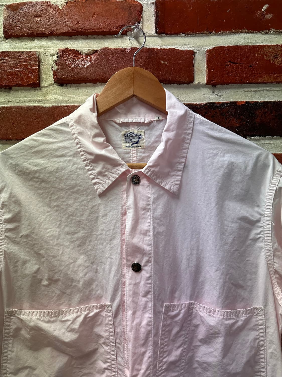 (1)오어슬로우 라이트코튼 커버올 자켓 핑크 상품이미지2