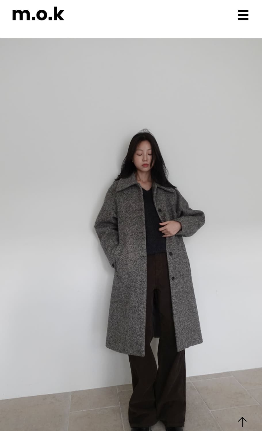 MOK모크 그레인 레글런 코트 상품이미지8