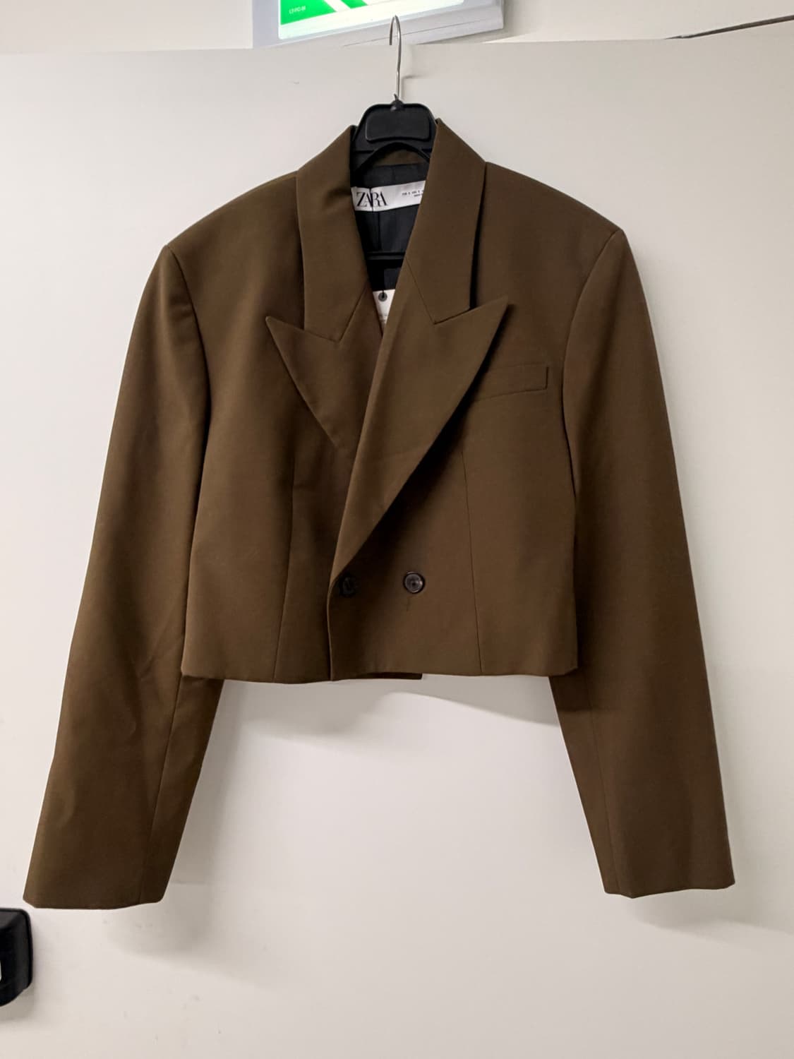 자라 브라운 크롭 자켓 S (새상품) 상품이미지2