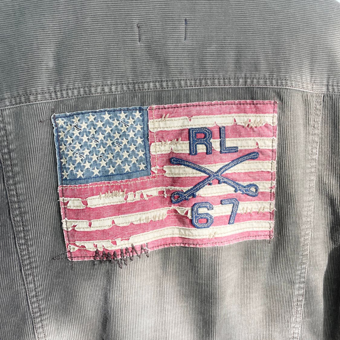 A2 폴로 진스 컴퍼니 성조기 코듀로이 쉐르파 자켓 L사이즈 상품이미지6