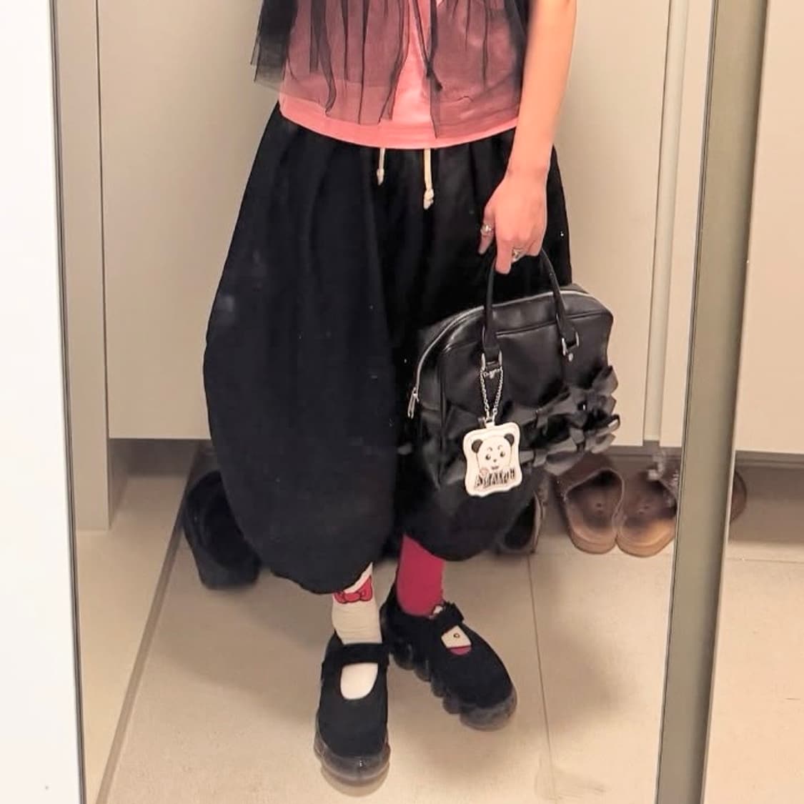 블랙 꼼데가르송 사루엘 팬츠 상품이미지4