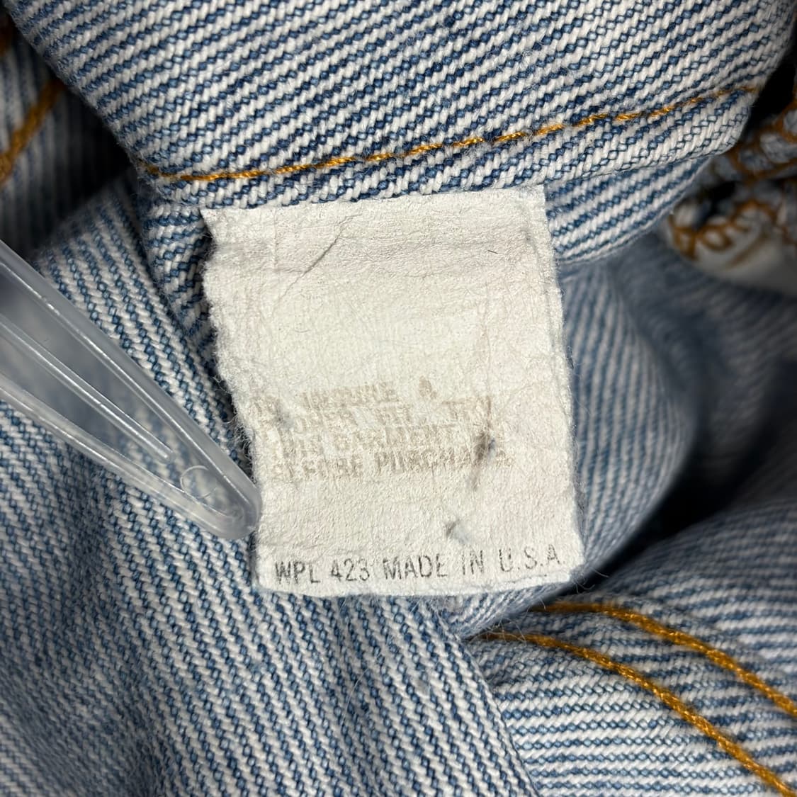 80s 리바이스 데님 청 트러커 자켓 상품이미지7