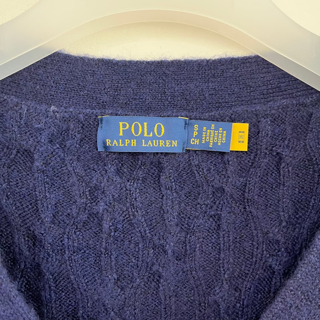 폴로 랄프로렌 신형 꽈배기 네이비 니트 가디건 상품이미지5