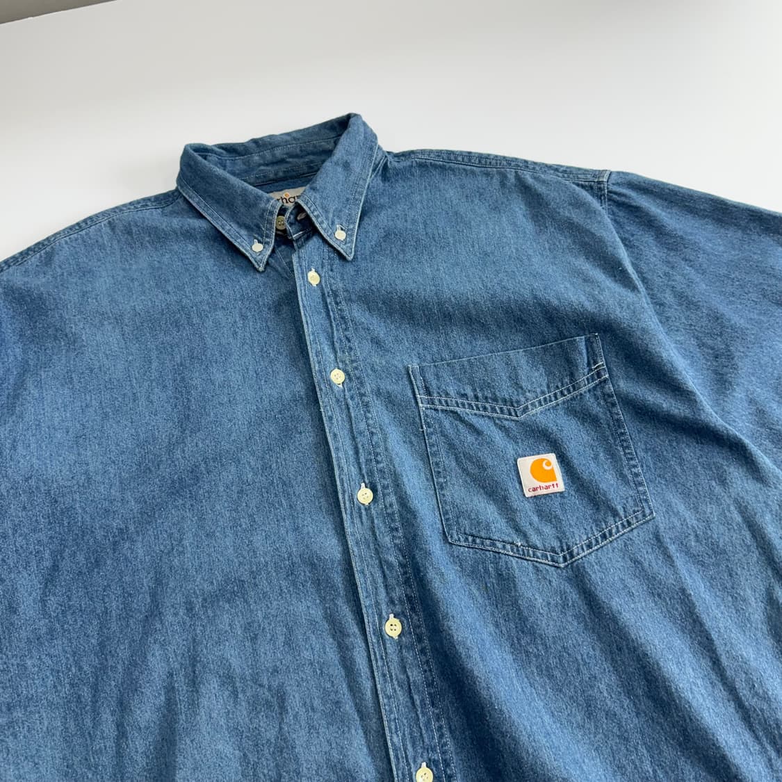 Carhartt 칼하트 원포켓 데님 셔츠  상품이미지4