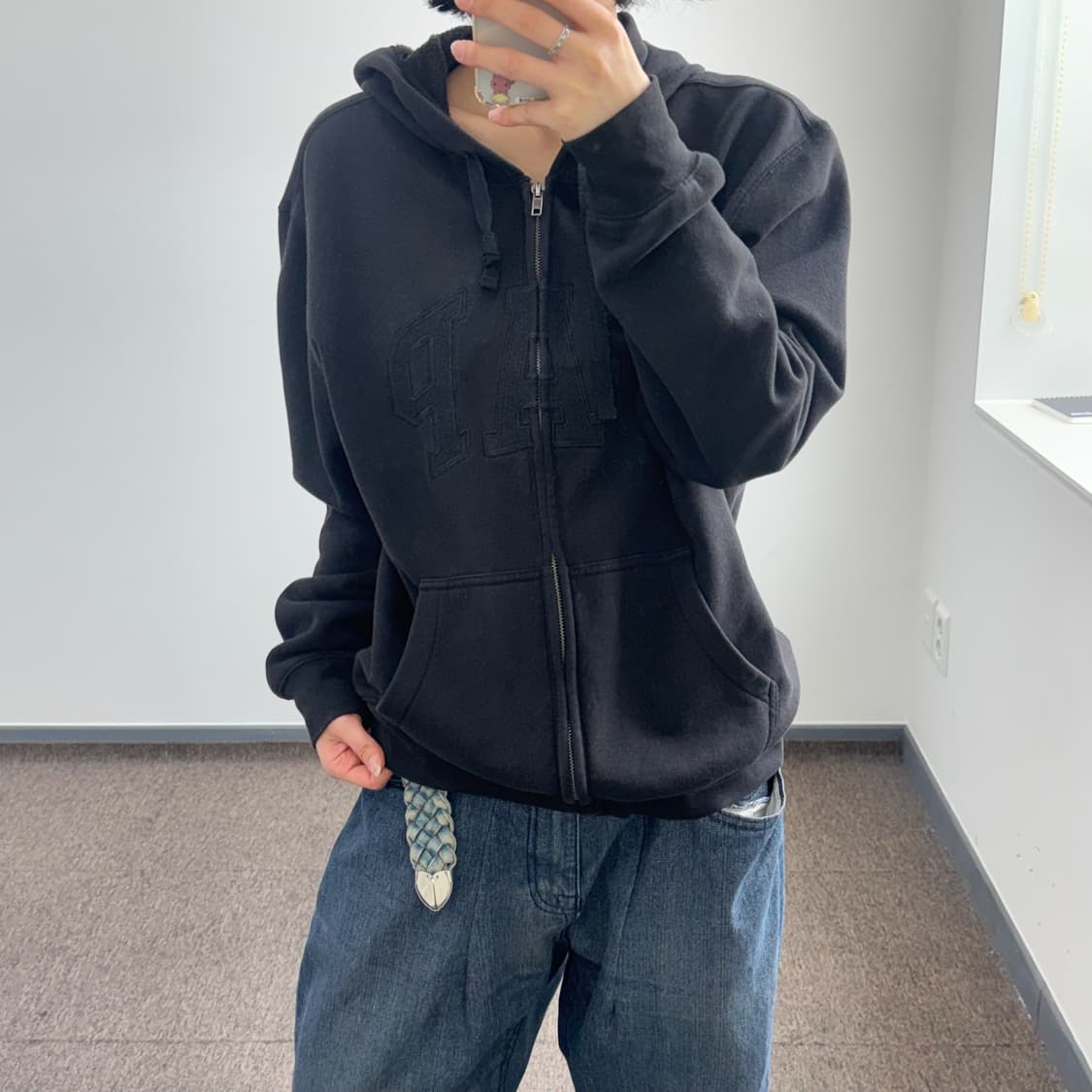 Gap 갭 블랙 후드집업  상품이미지2
