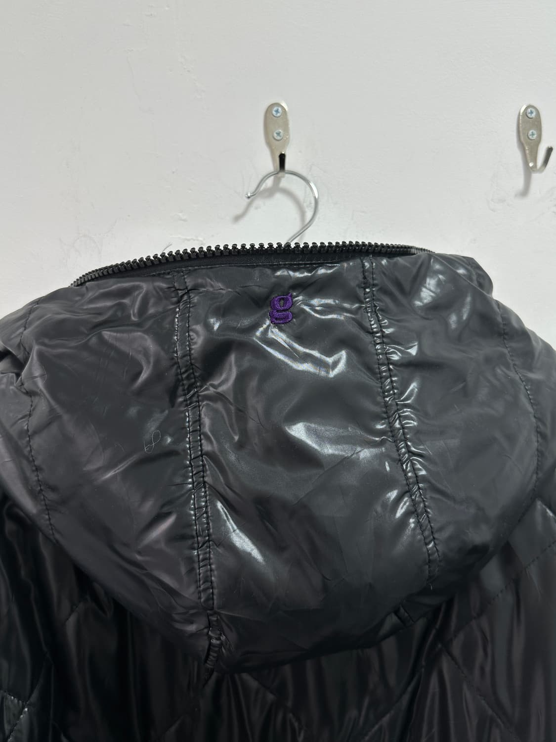 Reversible quilted black puffer full zip 상품이미지6