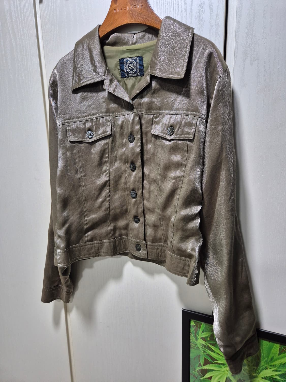 (세일)JPN VTG.브레인걸 카키 셔츠 자켓 상품이미지3