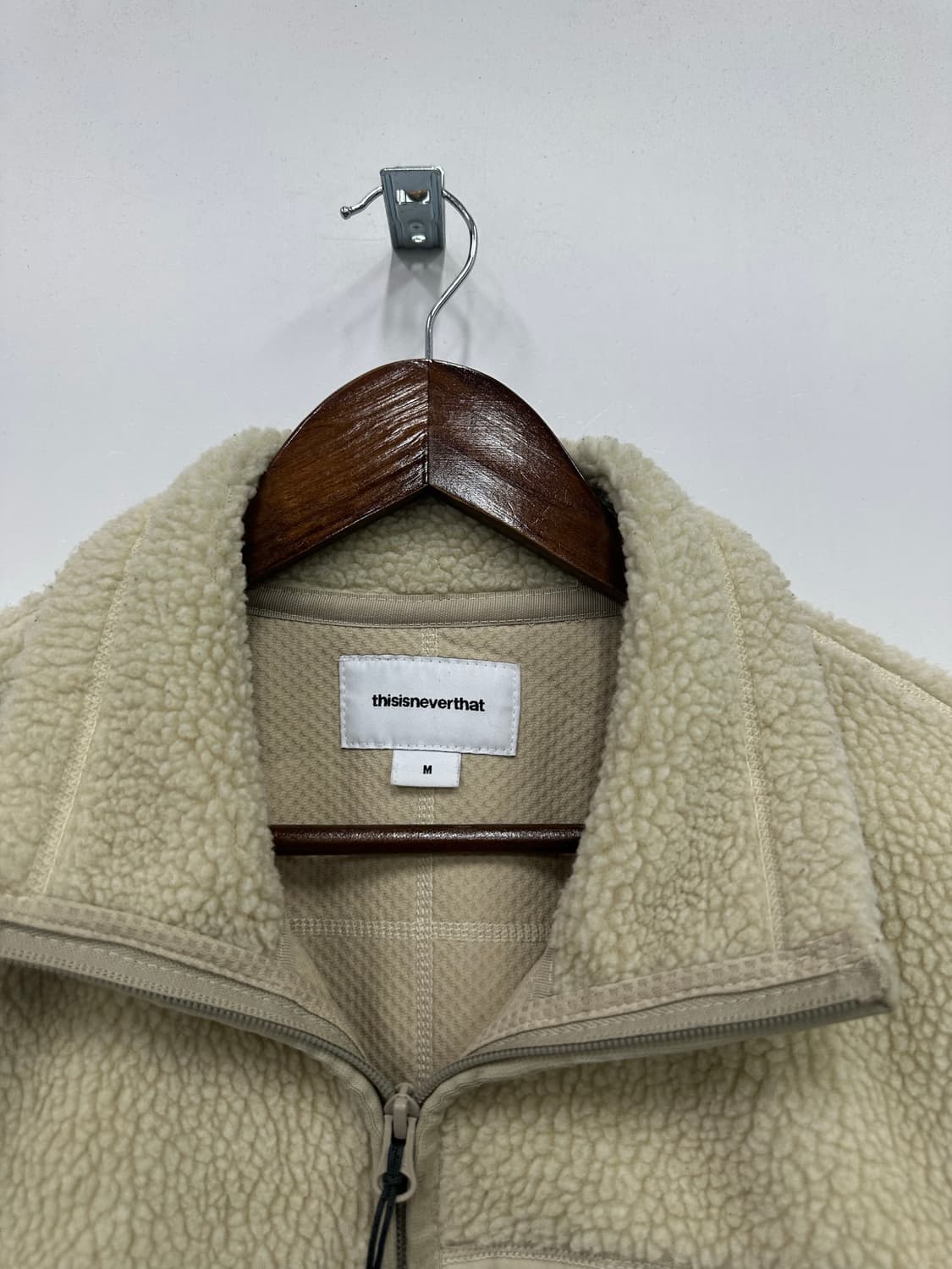 디스이즈네버댓 쉐르파 베이지 플리스  상품이미지2