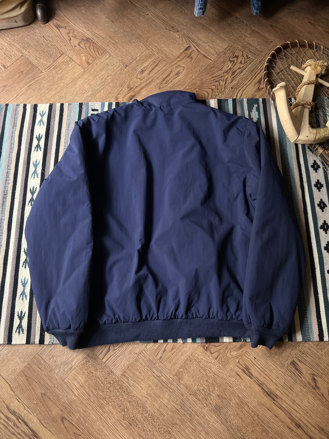 [L]엘엘빈 USA 네이비 플리스 웜업 자켓 상품이미지7