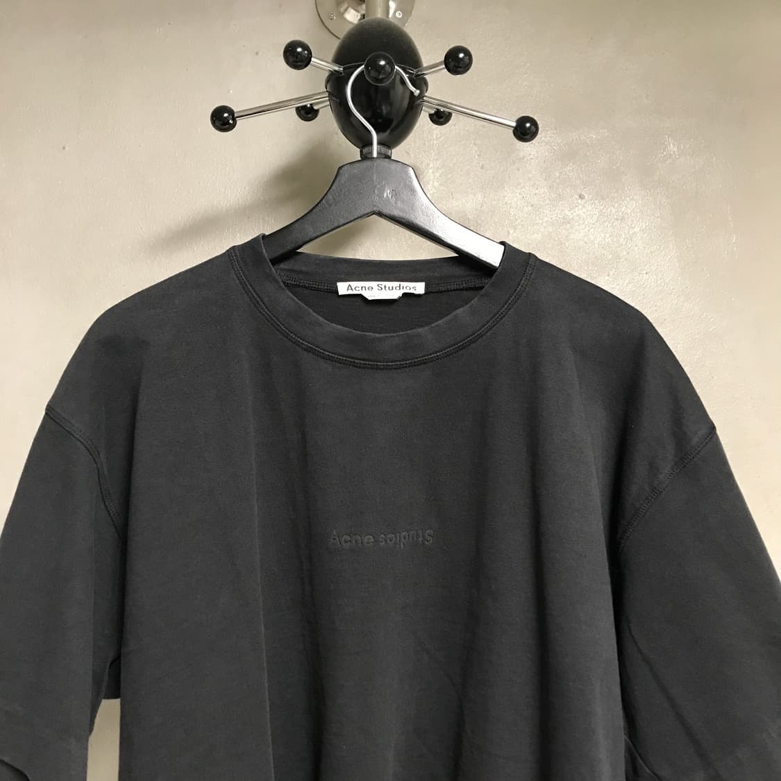 아크네 스튜디오 블랙 반팔 티셔츠 XS(W) 상품이미지2