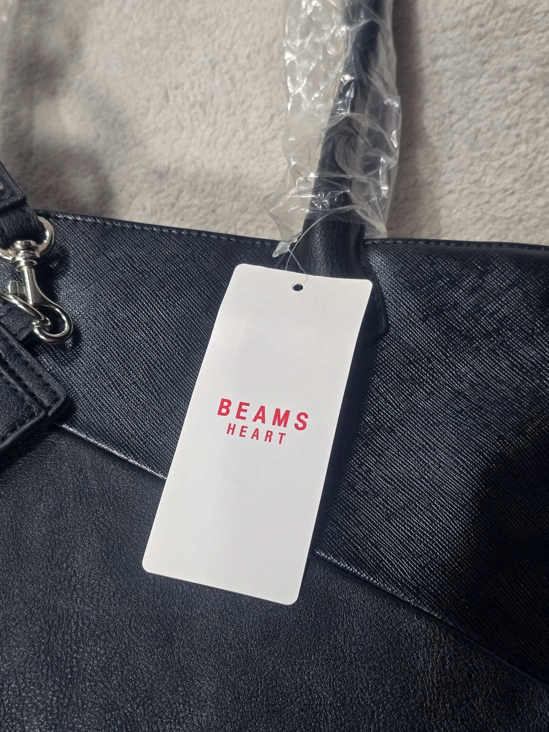 빔즈 하트 패치워크 레더 토트백 새상품 상품이미지8