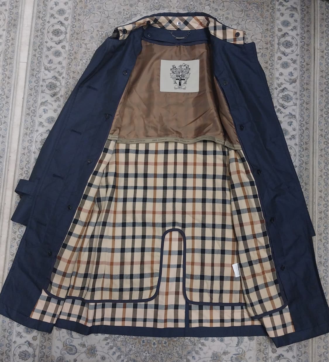 닥스 네이비 트렌치코트 (내피분리가능) (55반까지) 상품이미지3