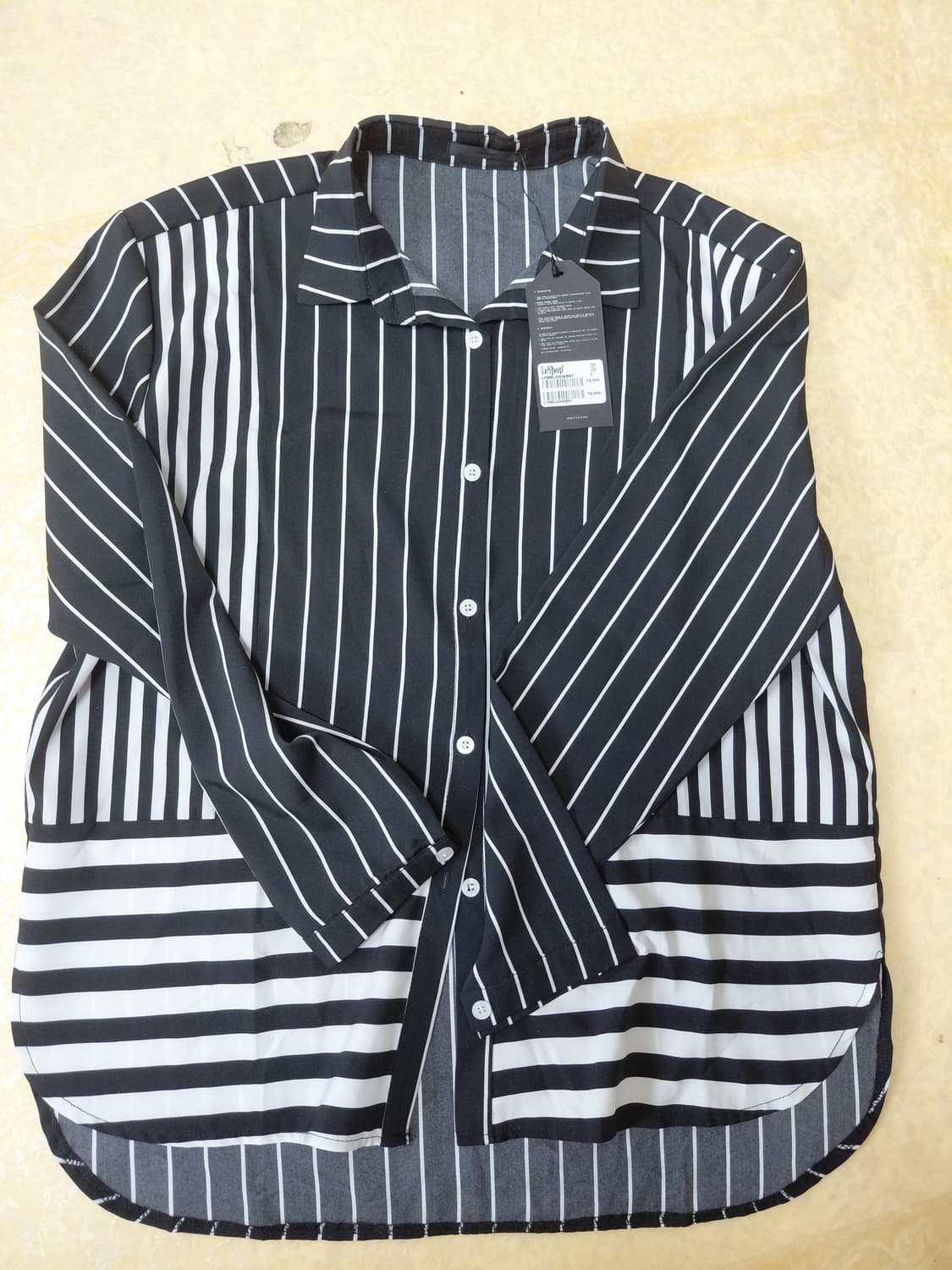 새상품) LeShop 유니크 스트라이프 셔츠 상품이미지2