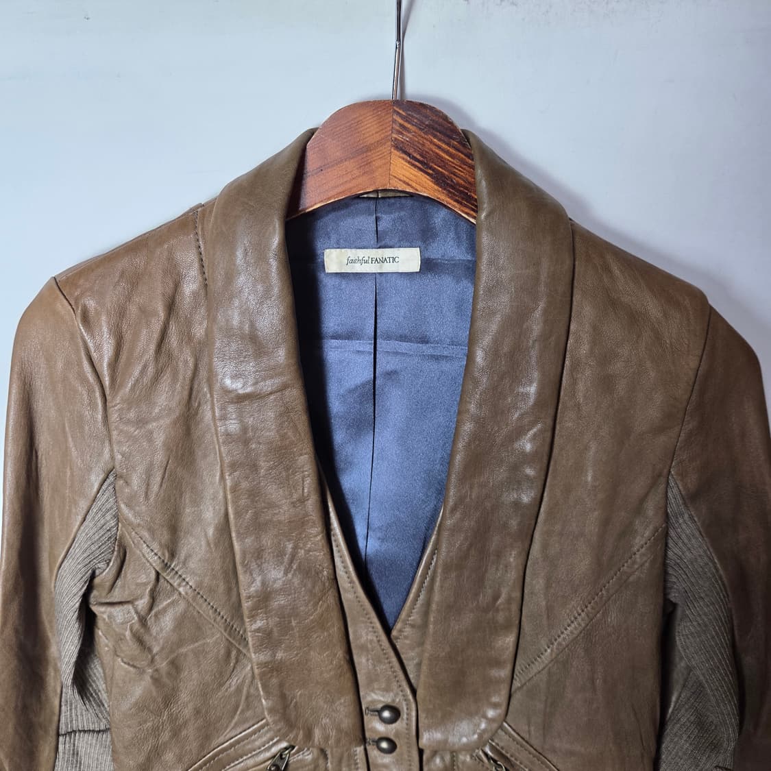 [JPN] 빈티지 숄카라 레더 자켓 상품이미지3