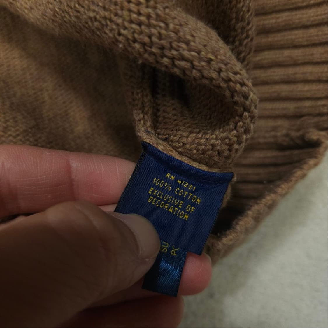 폴로 랄프 로렌 신형 반집업 니트 L 상품이미지5