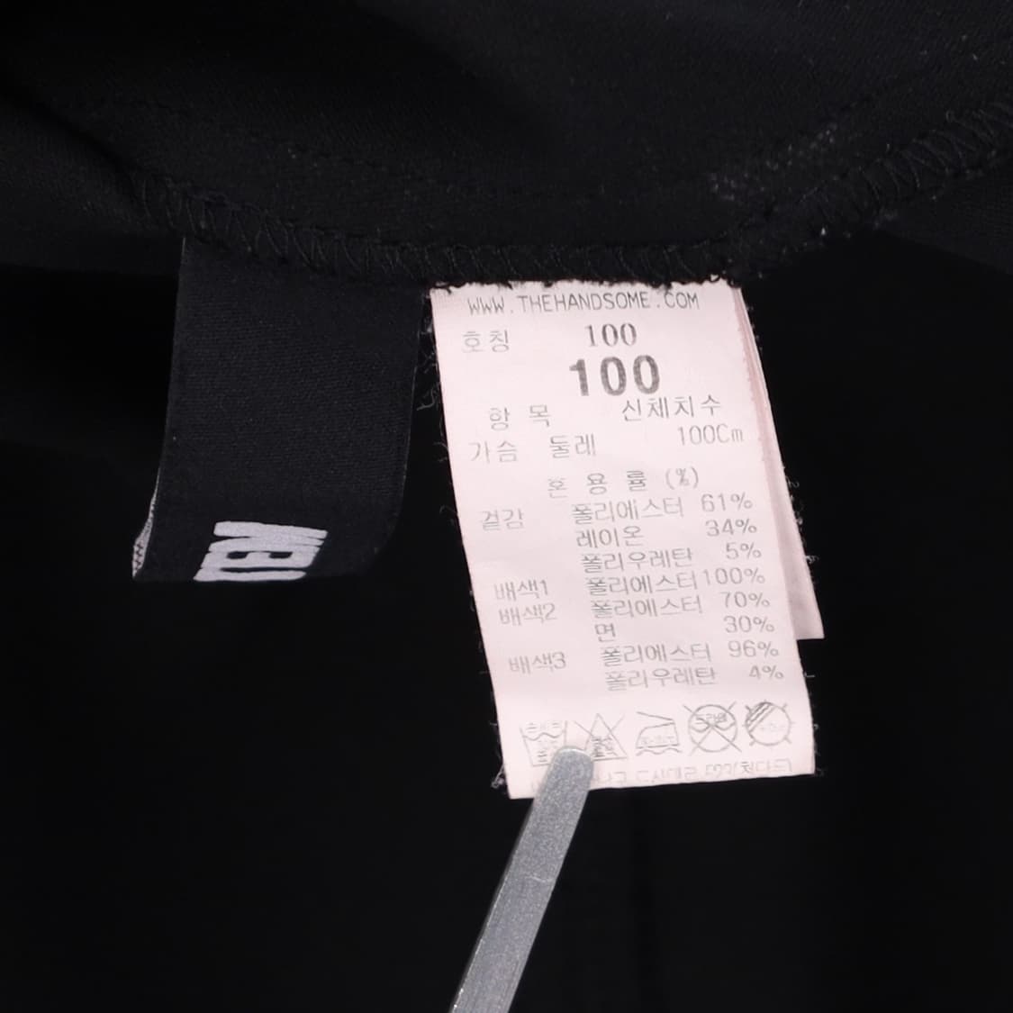 [100] 신형 시스템 옴므 한섬 블랙 맨투맨 티셔츠  N6938 상품이미지5
